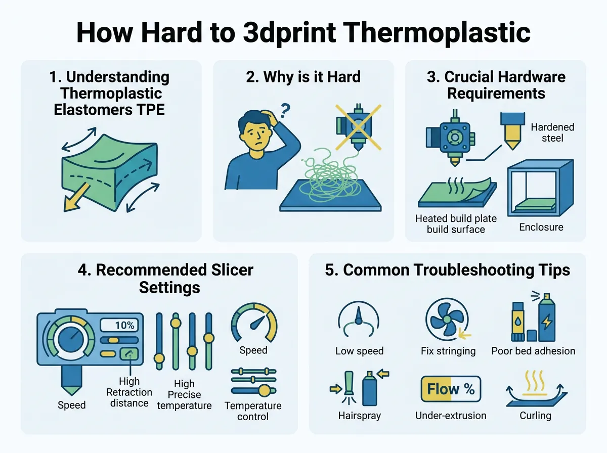How Hard to 3dprint Thermoplastic Elastomer?