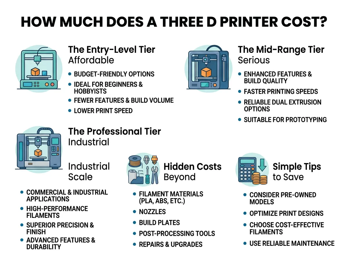 How Much Does a Three D Printer Cost?