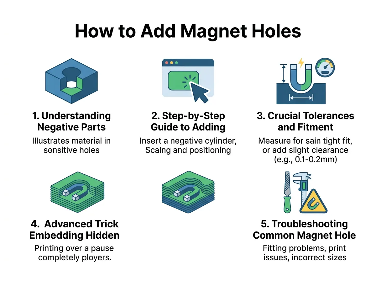 How to Add Magnet Holes in Bambu Studio?