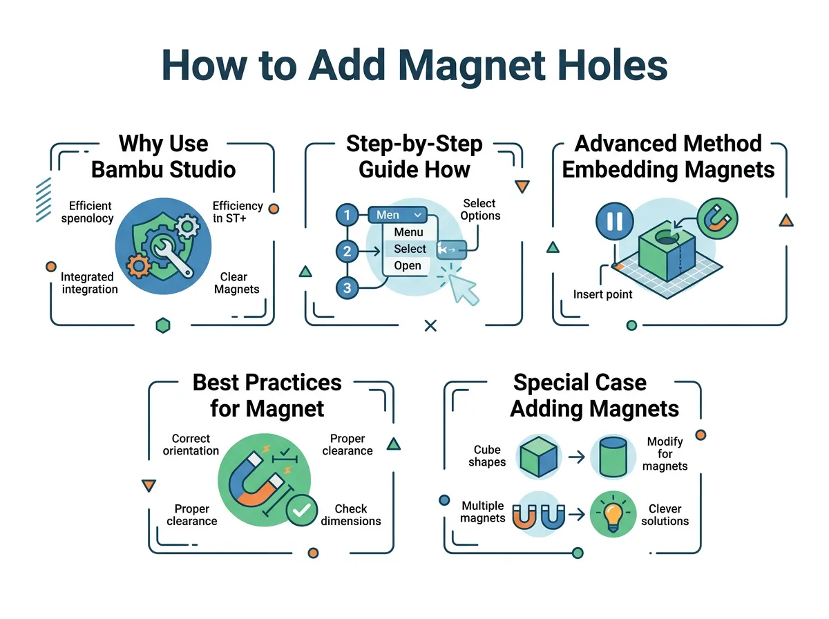 How to Add Magnet Holes in Bambu Studio?
