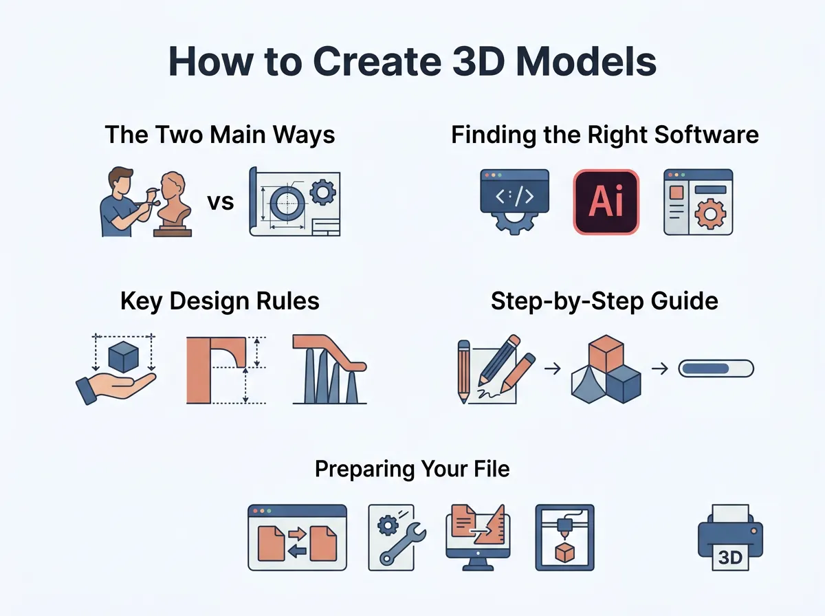 How to Create 3D Models for Printing?