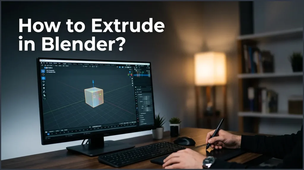 How to Extrude in Blender?