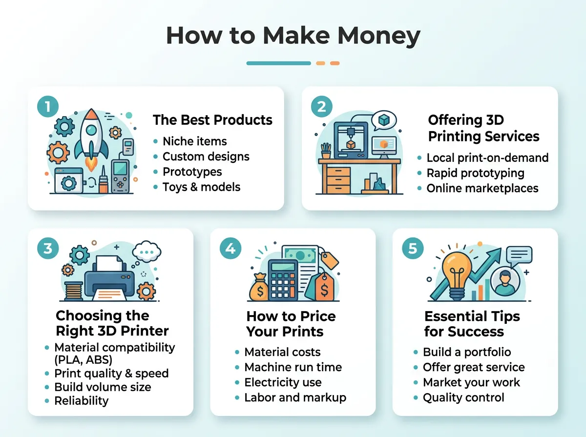 How to Make Money With a 3D Printer?