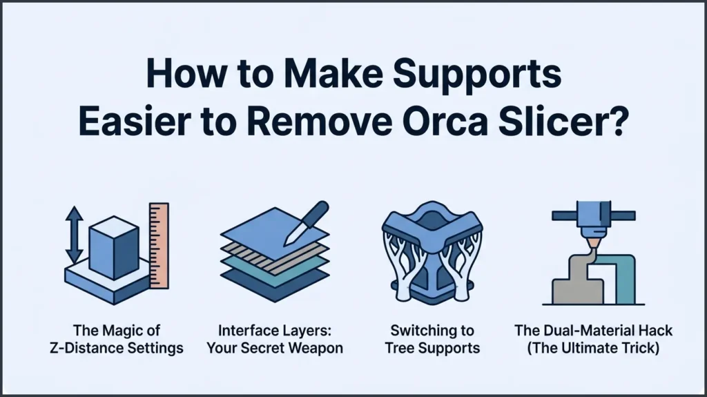 How to Make Supports Easier to Remove Orca Slicer?