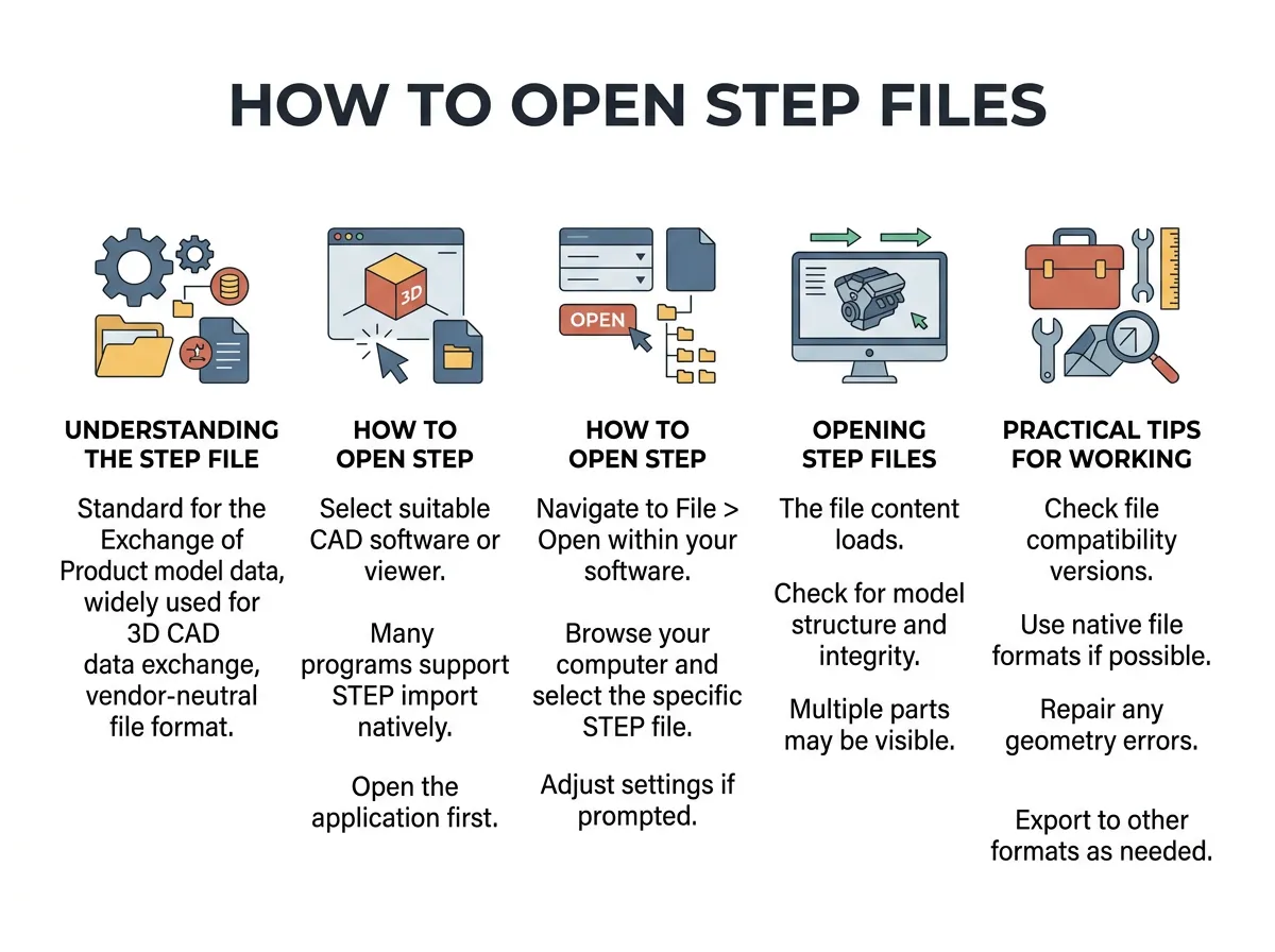 How to Open Step Files?