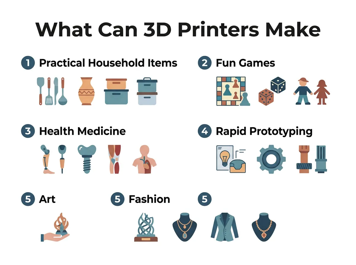 What Can 3D Printers Make?