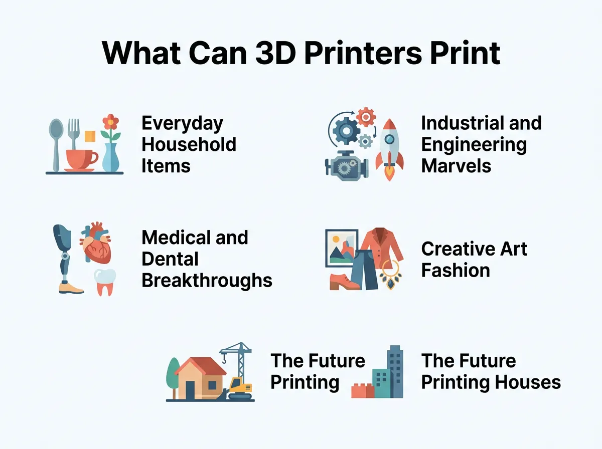 What Can 3D Printers Print?