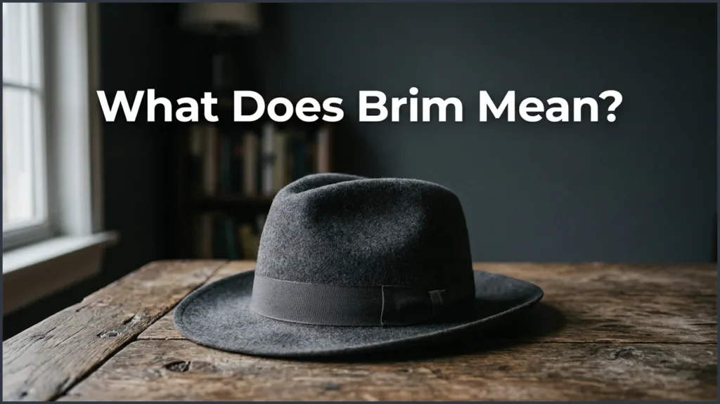 What Does Brim Mean? What Does Brim Mean?